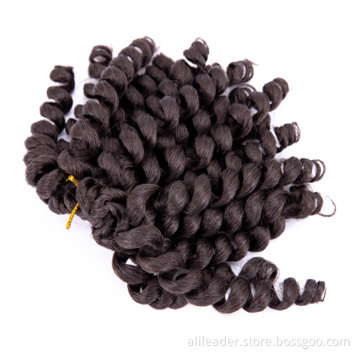 Short Wand Curl Crochet Braid Soft Braiding Hair